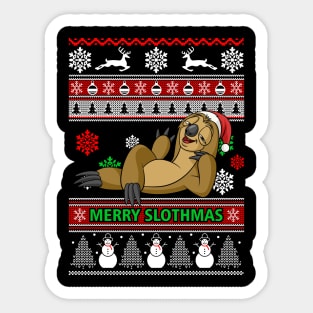 Merry Slothmas – XMAS Ugly Christmas gift Sticker